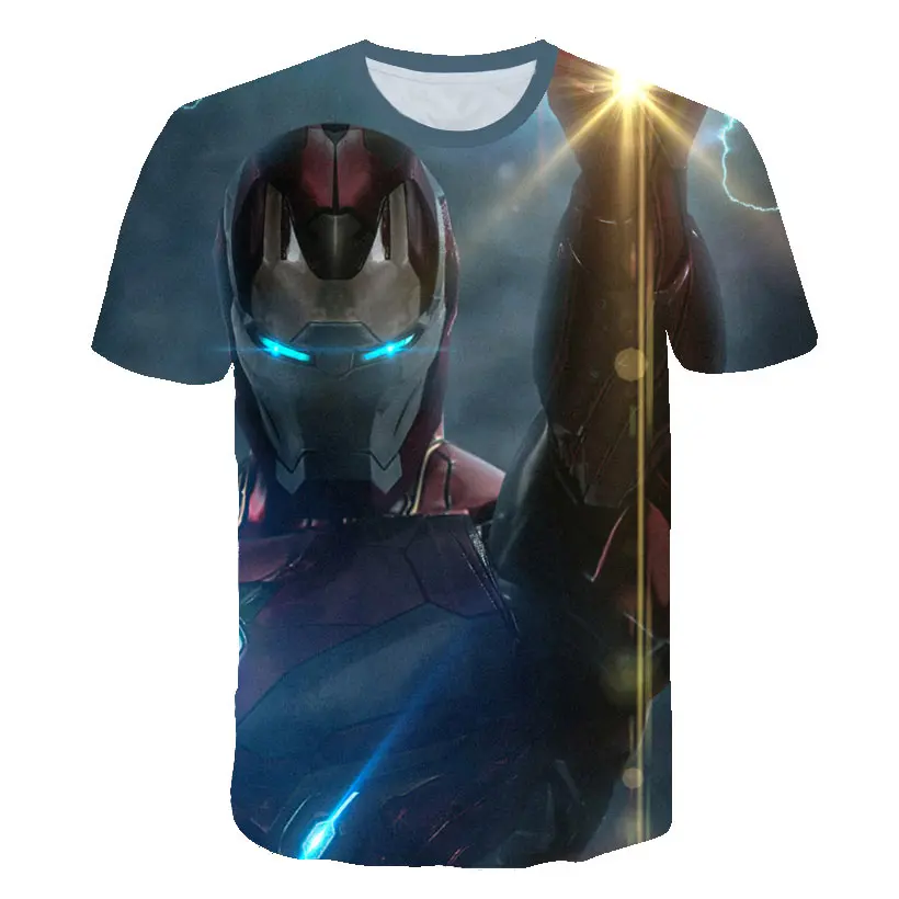 TS0406 Детская футболка с 3D изображением капитана Мужская футболка с грутом для мальчиков в стиле хип-хоп, Повседневные детские смешные футболки Одежда для родителей и детей топы для девочек - Цвет: TS0406
