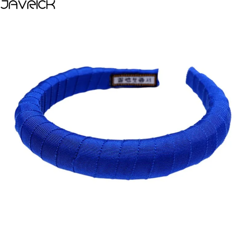 Royal blue Сладкая девушка оголовье сплошной цвет губка тонкая лента для волос Шарм Элегантный Леди Женщины обруч ювелирные изделия - Цвет: Royal blue