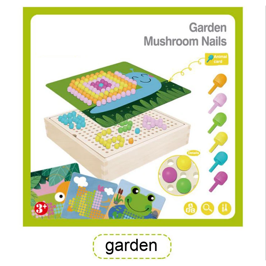 mushroom garden educational toy