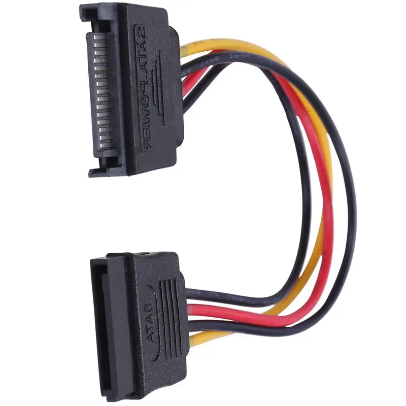 PC SATA 15 Pin папа-мама кабель питания для HDD конвертер адаптер