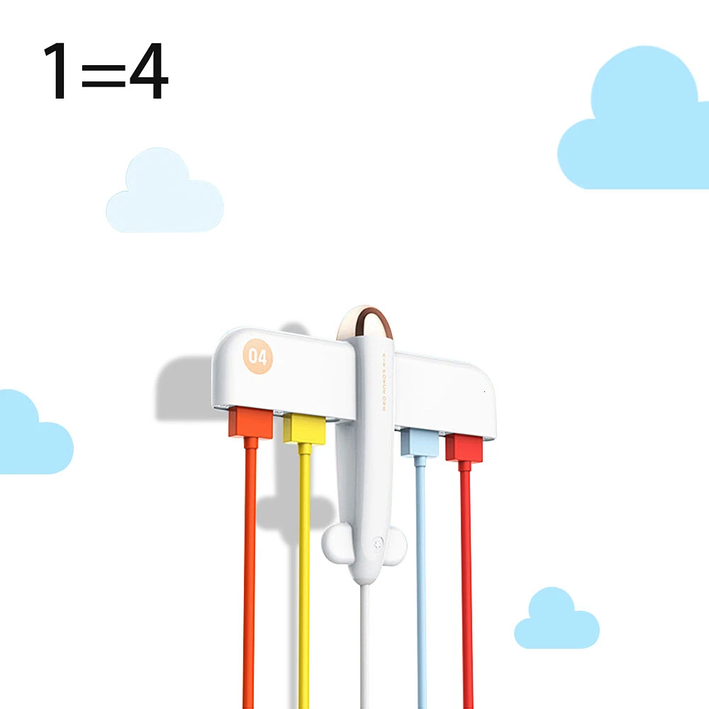 CHYI 4 порта Combo Micro Usb 2,0 концентратор в форме самолета многопортовый Usb разветвитель креативный мини Hab портативные аксессуары для ПК компьютера