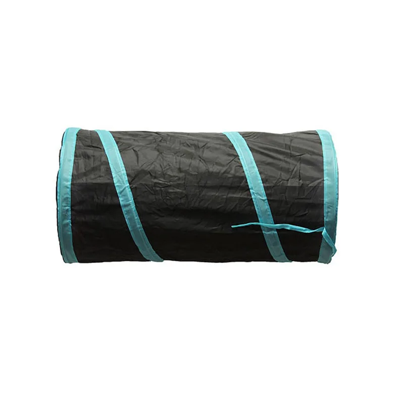 Туннельные игрушки для котенок питомец 5 отверстий складной Crinkle Cat играя для тренировок в помещении и на улице игрушка «туннель» дропшиппинг - Цвет: blue 1 hole