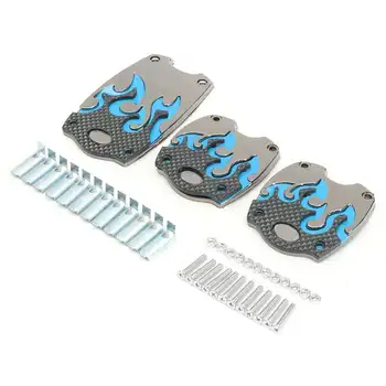 

3x Racing Car-styling Foot Pedals Cover Anti-slip Accelerator Brake Rest Pads Cover Trim Universal For Honda/VW/Mazda/BMW