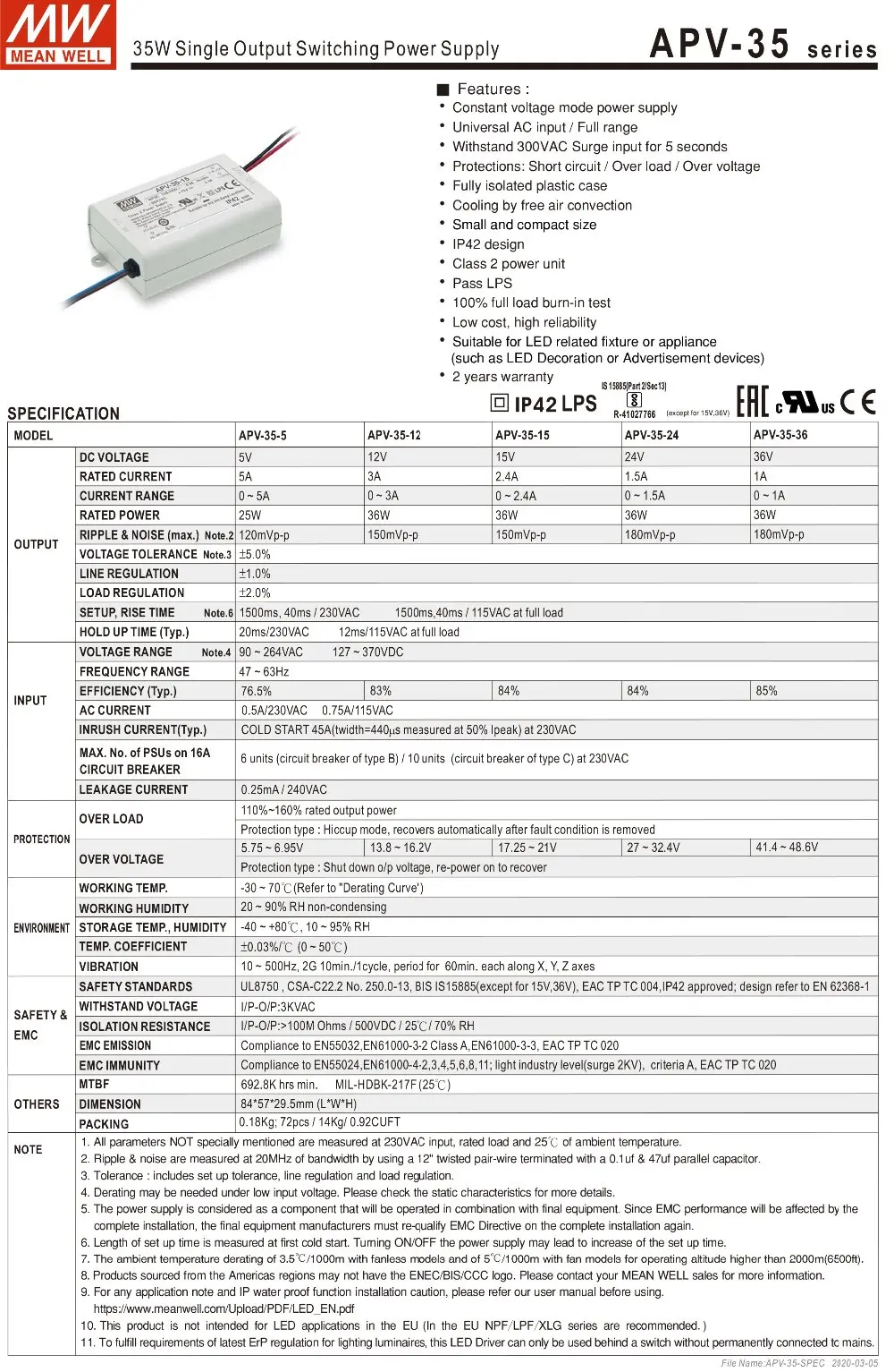 APV-35-SPEC-1