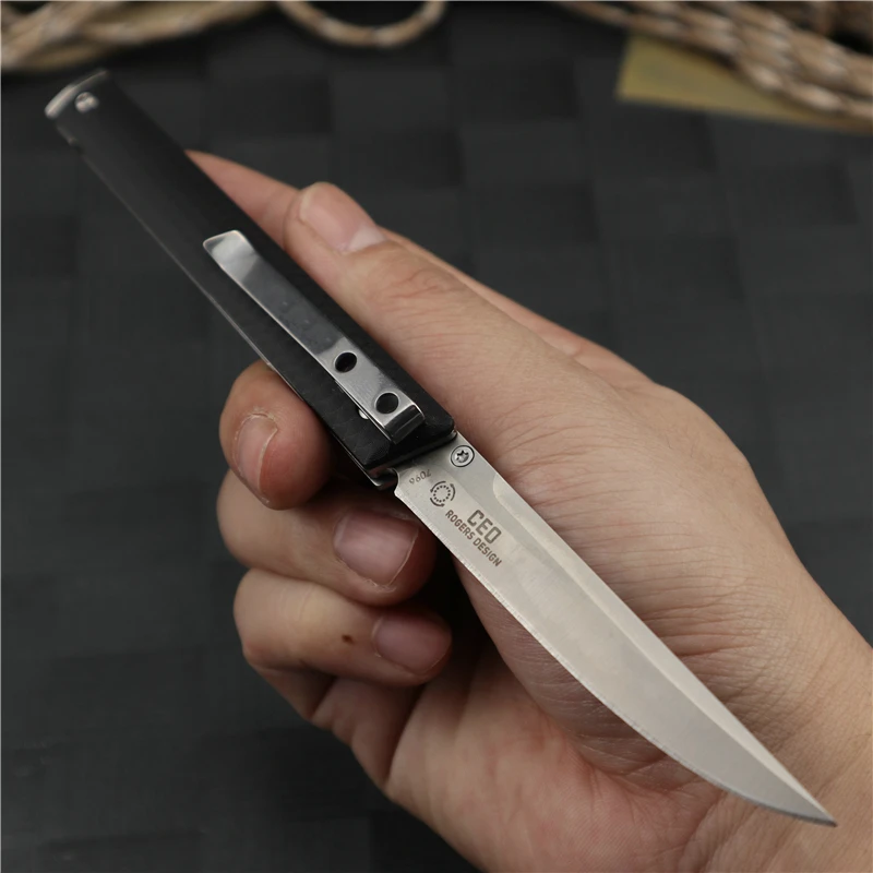 Helly Tec CEO 7096 складной нож из стали 8cr13mov со стеклянной усиленной нейлоновой ручкой легкие Карманные охотничьи ножи для выживания