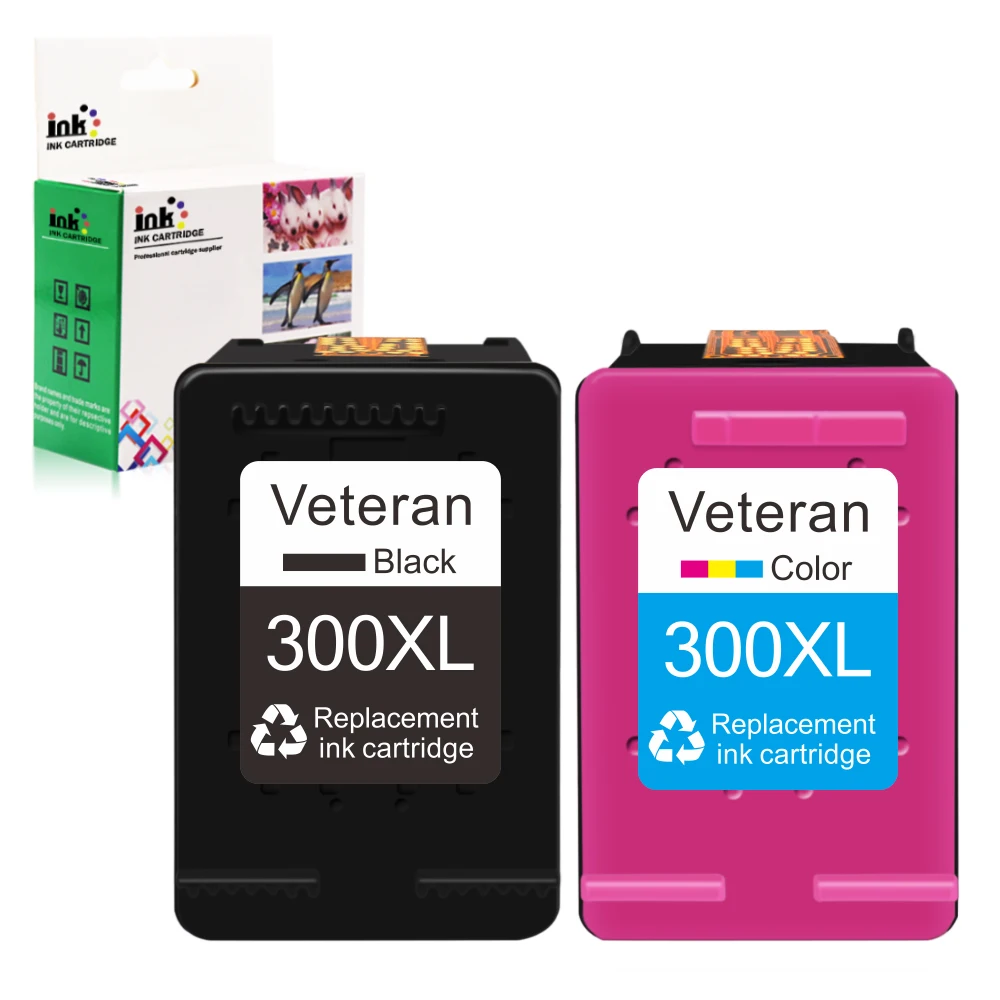 Чернильный картридж Veteran 300XL для замены принтера HP 300 XL совместим с принтером Deskjet