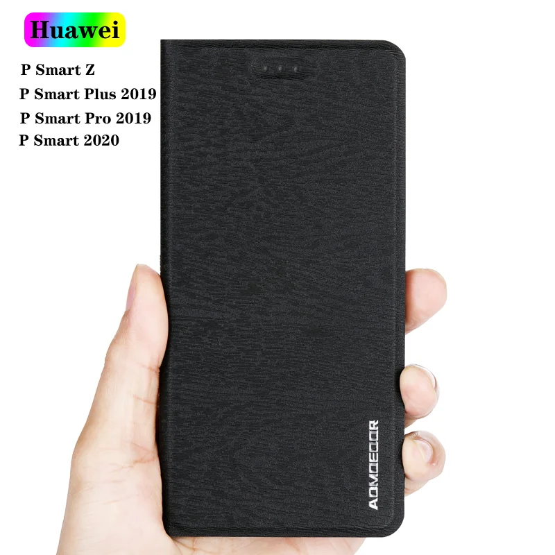 

Leather Flip Case Cover for Huawei P Smart Plus Pro 2019 P Smart Z 2020 Mobile Phone Flip Wallet Back Covers Cases