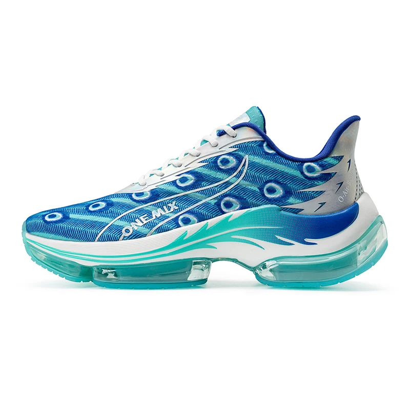 ONEMIX Fashion Running Shoes for Women Air Cushion Outdoor Breathable Mesh Female Platform Shoes Plus Size 44 Walking Sneakers