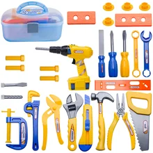 29/30 шт детский набор инструментов для ремонта моделирования, Наборы инструментов, ролевые игры, Обучающие навыки, игрушка в подарок для мальчиков