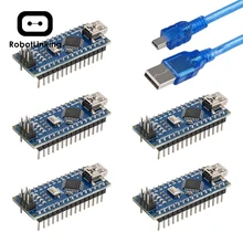 Для Arduino Nano V3.0, Nano board ATmega328P 5V 16M плата микроконтроллера с usb-кабелем(Nano x 5+ кабель