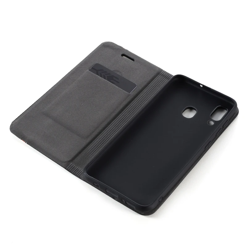 Чехол для телефона из искусственной кожи для samsung Galaxy A30, чехол-книжка с откидной крышкой для samsung Galaxy A40, деловой чехол, Мягкая силиконовая задняя крышка из ТПУ