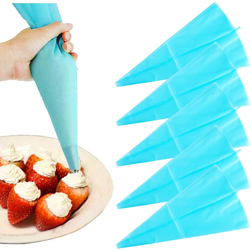 5 шт. многоразовые силиконовые кондитерские мешки для крема|baking accessories|icing piping