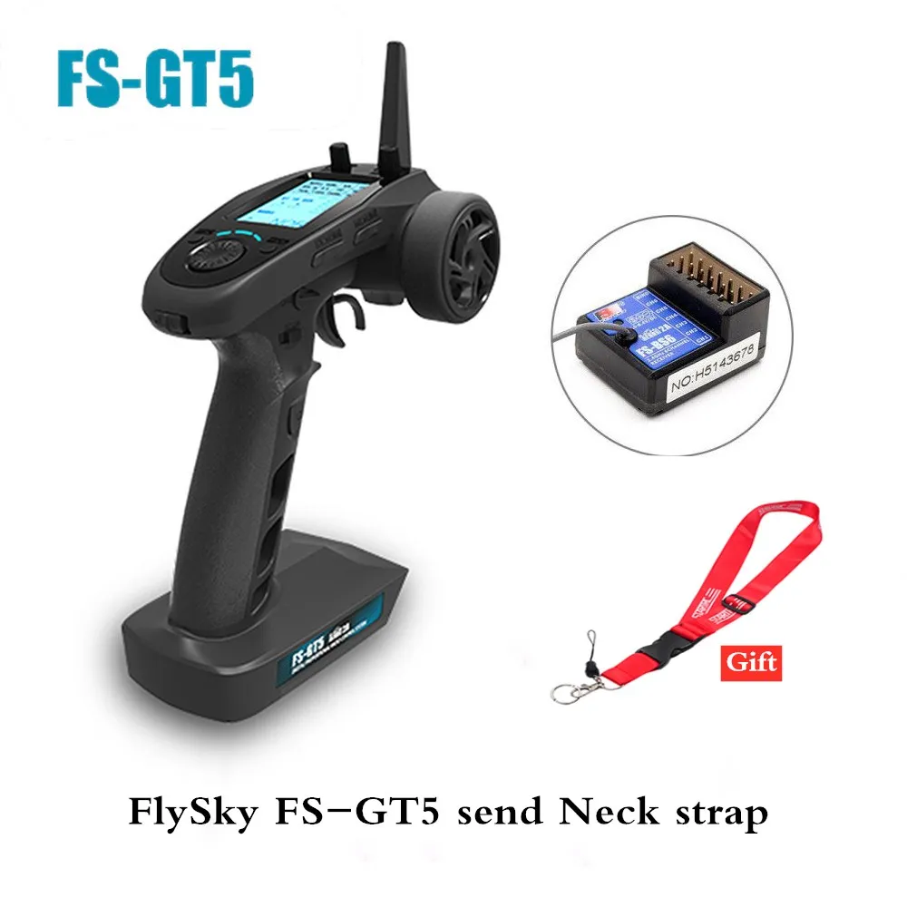 FlySky FS-GT5 2,4G 6CH AFHDS Радиоуправляемый передатчик пульт дистанционного управления с FS-BS6 приемником Встроенный гироскоп, безопасный для радиоуправляемого автомобиля лодки - Цвет: FS-GT5 with BS6