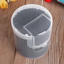 200 шт активированный черный Антибактериальный ватный тампон для ушей двойная головка для очистки R3MF