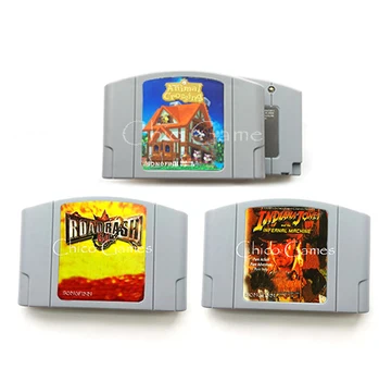 

Animal Crossing Road Rash Indiana Jones Infernal Machine Parts Save for 64 bit USA/NTSC Version Video Game Cartridge Console