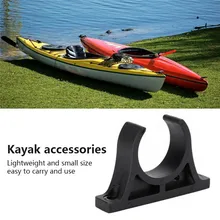 4pcs Canoe Paddle Holder Black Plastic Inflatable Boat Paddle Holder Clip Kayak Canoe Rowing Paddle Holder Easy To Install