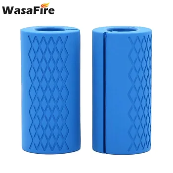 

1 Pair Dumbbell Barbell Grips Bar Handle Pull Up Weightlifting Support Silicon Anti-Slip Protect Pad for Body Building