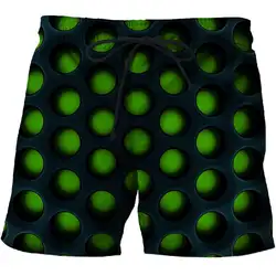 Зеленые летние шорты с 3D принтом Masculino, уличная одежда для мужчин, шорты, шорты с аниме-принтом, короткие мужские повседневные