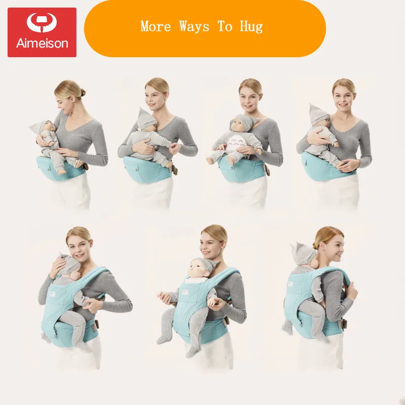 High-quality front and back multi-functional baby cross strap is stylish, safe, comfortable and lightweight with a stool ABD006