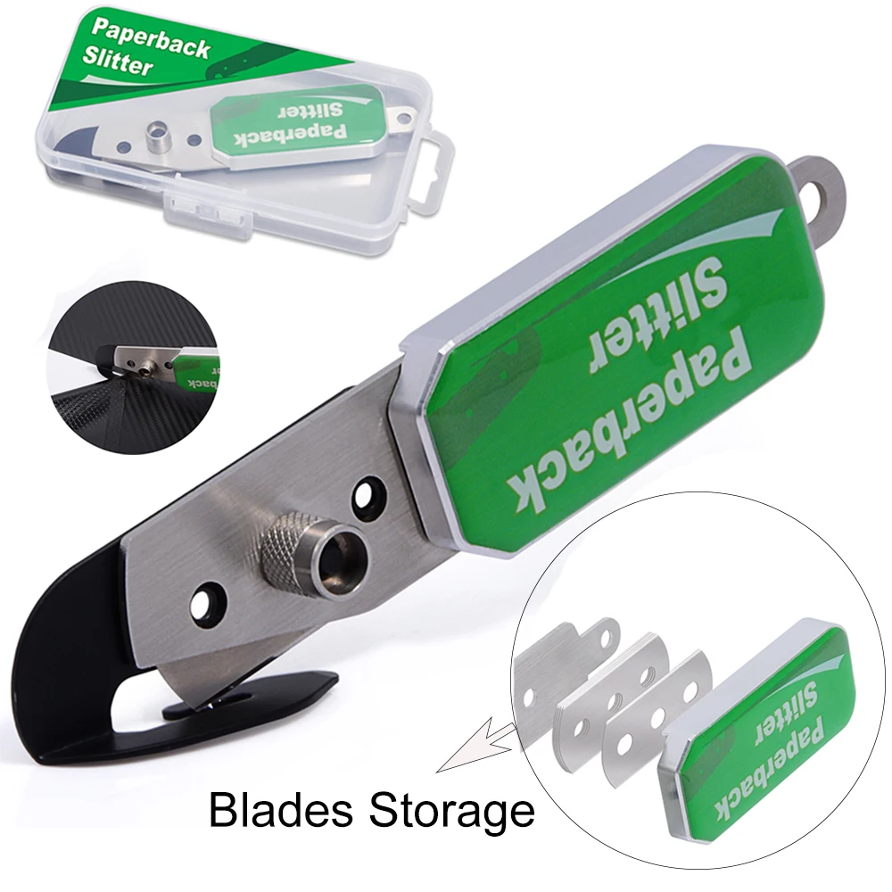 

FOSHIO Vinyl Car Wrap Film Cutter Knife Paperback Slitter Car Wrapping Sticker Cutting Tools with Blade Box DIY Car Styling Tool