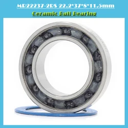 Roulement à billes en céramique MR22237 2RS, 1 pièce, 22.2x37x8x11.5mm, MR 22237 RS, pièces de réparation de pédalier de vélo, 22.2 37 8 11.5 