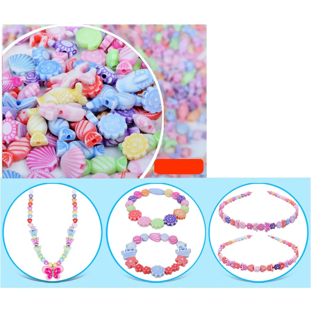 7 гирлянд детские игрушки для девочек сделай сам набор бусин ниток ожерелье