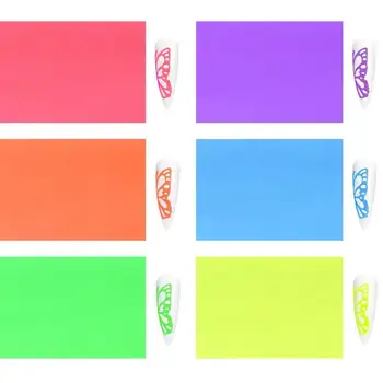 

Butterfly Nails Holographic Nail Decal 3D Self Nail Adhesive Stickers Manicure Tool Art Acrylic U1C2