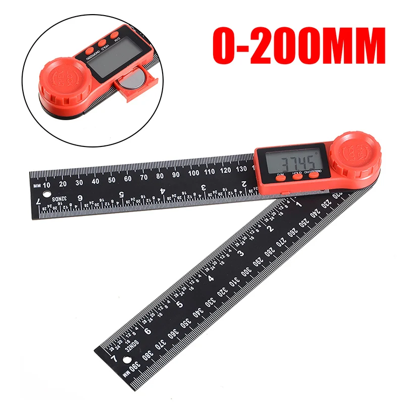  Goniometer Square Ruler Digital Angle Meter Contour Goniome Electronic Protractor Measuring Tool Ca