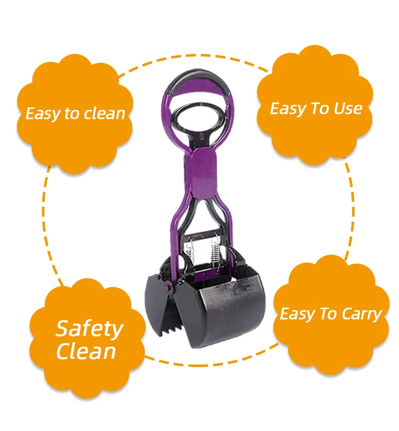 Mosodo pet пластиковые Pooper Scooper собака кошка цзиа Бянь qi будет подбирать коробку фекалий коллектор фекалий клип выход кошка собака Универсальный