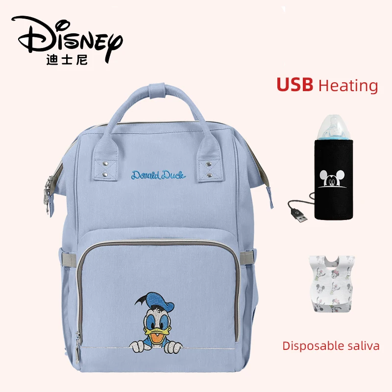 Disney Детский рюкзак для мам, сумка для подгузников, сумка для мам, сумка для ухода за подгузниками, дизайнерская сумка с Микки и Минни - Цвет: HYBSR0010-50x30x20B