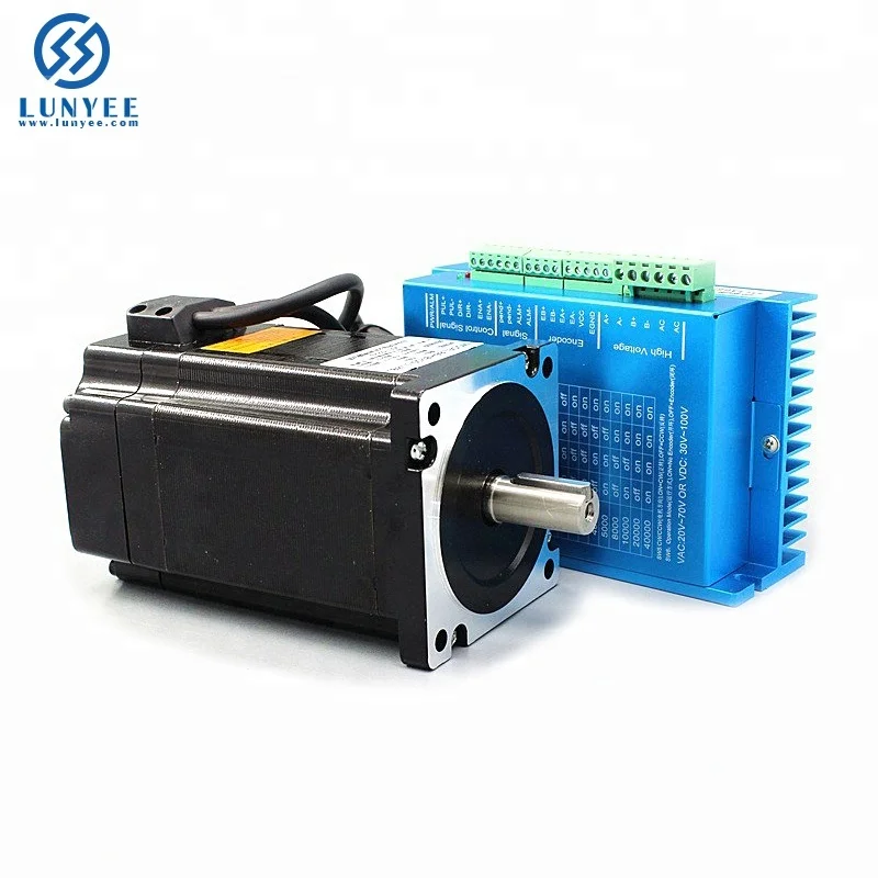 US $160.00 Nema 34 Servo Motor 86HB250118BHB860H ClosedLoop Step Motor 85NM And Driver