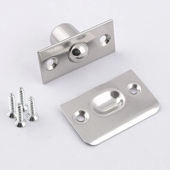 

Stainless steel invisible door stopper Touch beads Magnetic Hidden Door Holders Hidden wedge for Furniture Hardware Protector