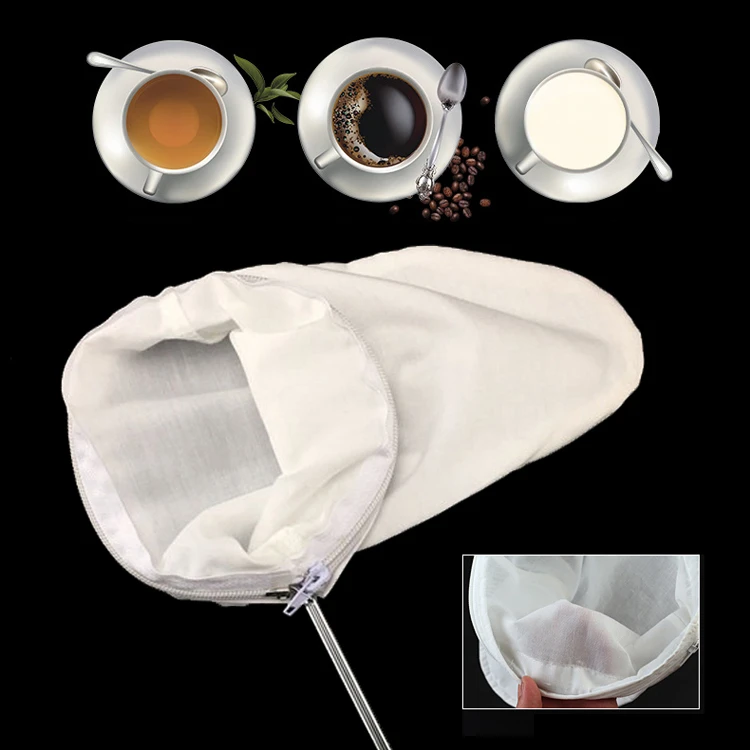 Special tea filter bag for milk tea shop soybean milk filter net hand