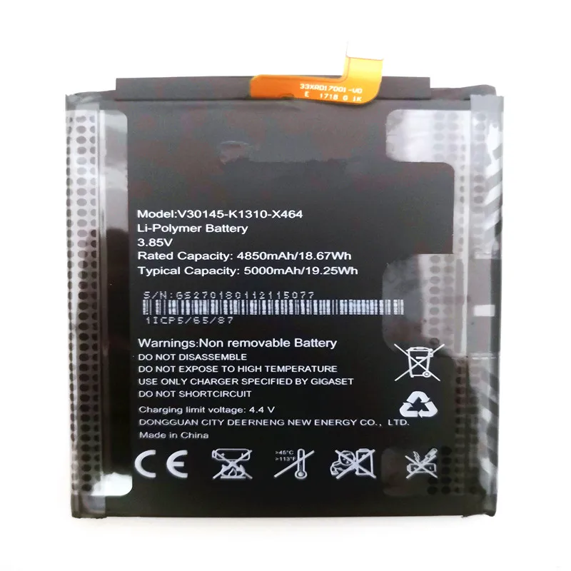

5000mAh V30145-K1310-X464 Replacement Battery For Gigaset smartphone Li-ion bateria Batterie with Repair Tools for gift