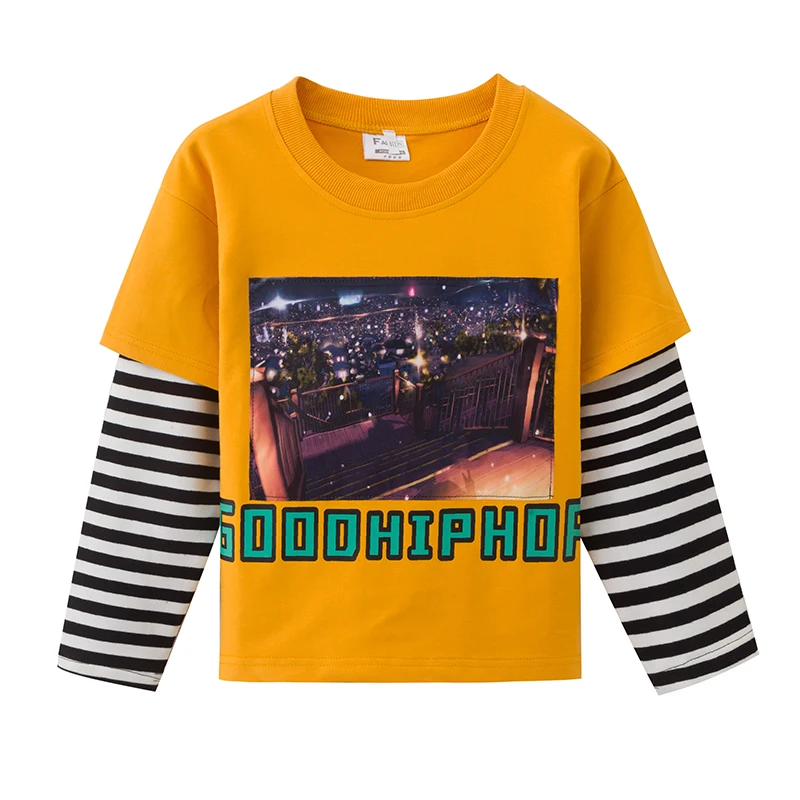 Yellow tops Костюмы для джазовых танцев; детская одежда с принтом в стиле хип-хоп; одежда для уличных танцев; Одежда для танцев с длинными рукавами; одежда для выступлений; одежда для рейв; DC2919 - Цвет: Yellow tops