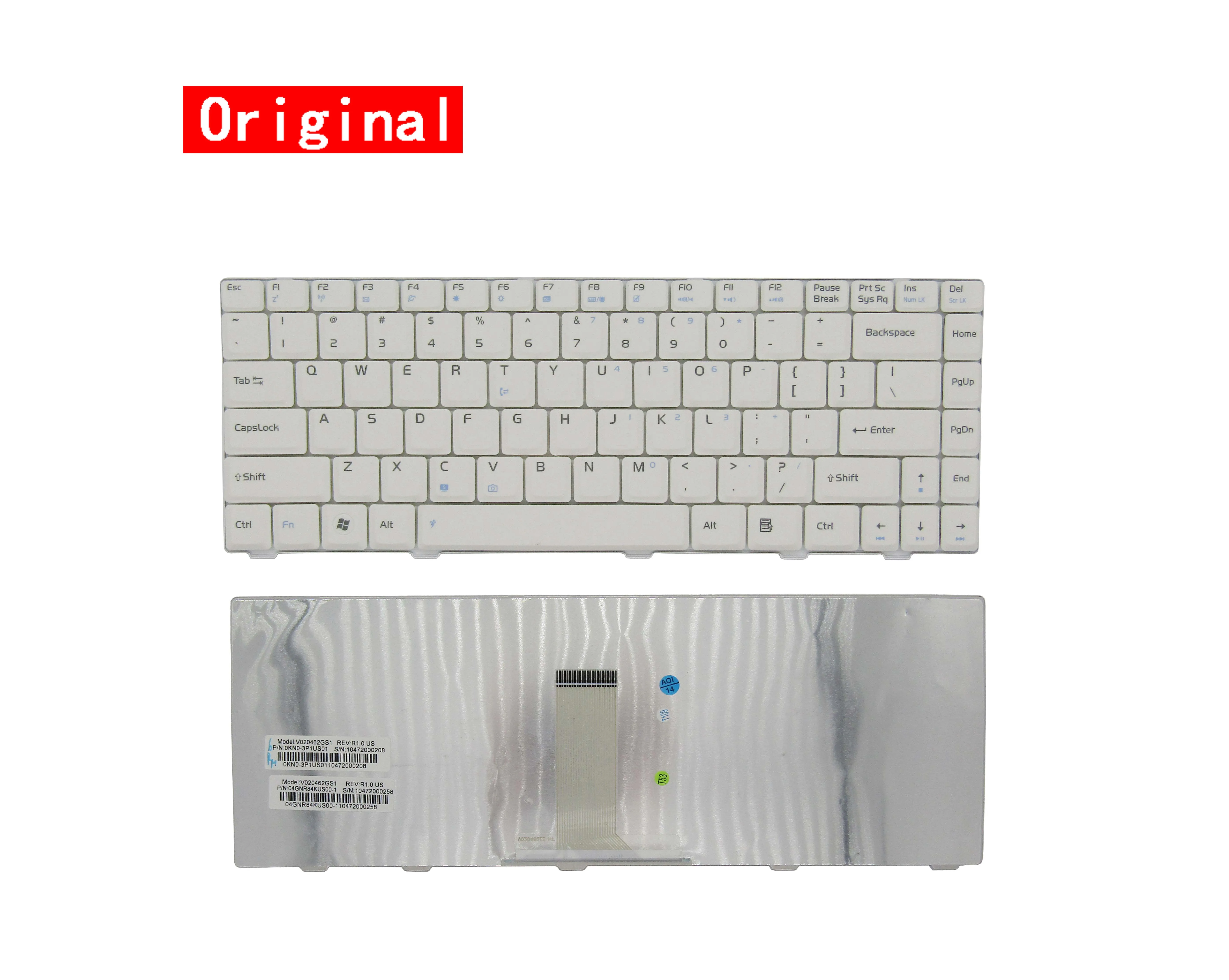 Клавиатура для ASUS F82Q f80Q F81 f80CR F80C f80S f80L F80SR X85 X85S X85E X88S X82 X82L X88E X88SE X88V f80 белая |