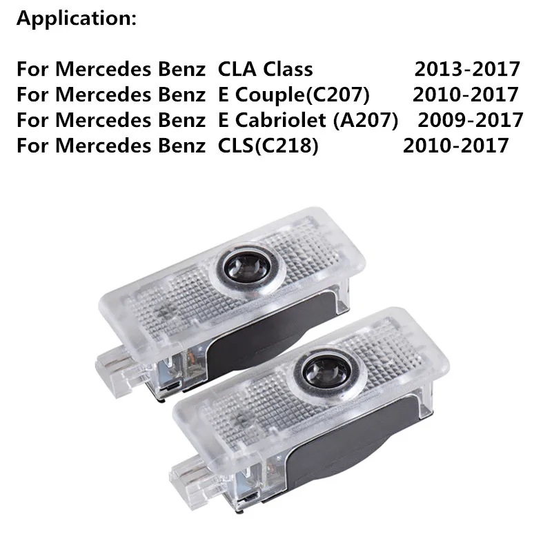 Лазерный проектор для дверей автомобиля Mercedes Benz CLA CLS C218 W218 A207 C207 C117 AMG 2 шт. |