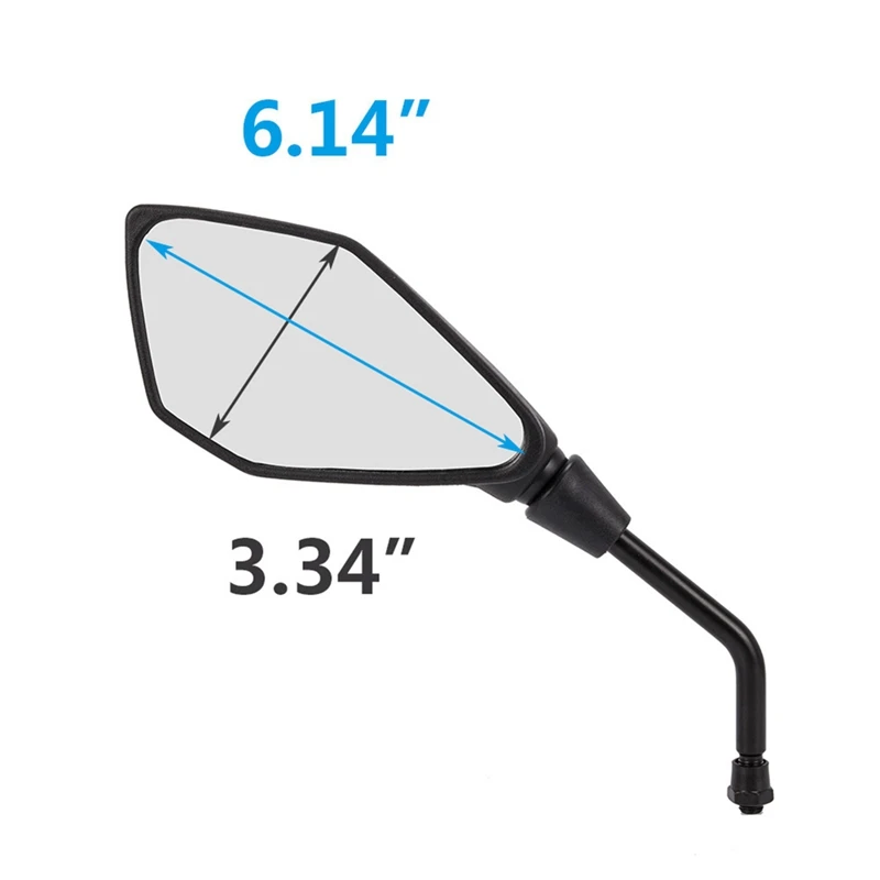 ATV Universal Rear View Mirrors w/ 7/8" Handlebar Mounts Motorcycle ATV ATV Rearview Mirror Universal