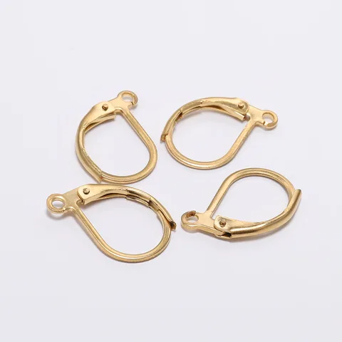 15-80mm Stainless Steel Earrings Loop Gold Earrings Hoops Open Earring Hooks For Diy Jewelry Making Finding Accessories