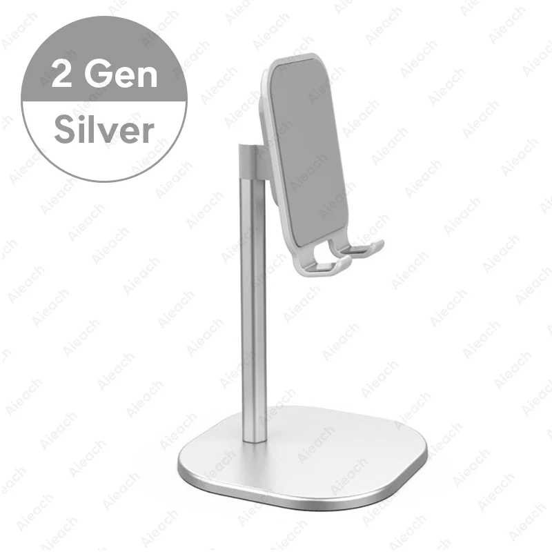 2 Gen Silver Настольный держатель Подставка для планшета для iPad Pro 11 10,5 10,2 9,7 Мини Универсальный держатель для телефона для планшета samsung подставка для Xiaomi - Цвет: 2 Gen Silver