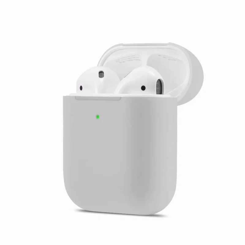 Тонкий силиконовый наушник чехол для Apple Airpods 2 чехол для AirPods Беспроводная зарядная коробка ультра тонкий для AirPods 2 защитный чехол