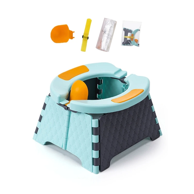 Baby Potty Training Seat Kids Toddler Outdoor Portable Folding Toilet Urinal Pot