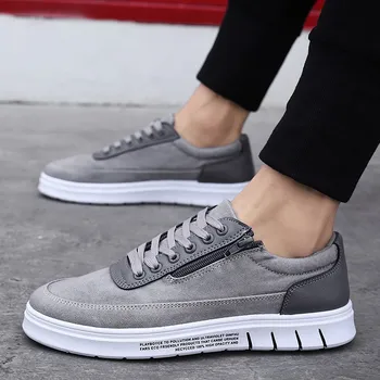 

Nice New Men Shoes Summer Korean Canvas Shoes Low Heel Casual Shoes Sneakers