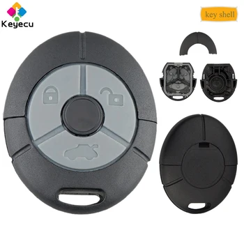 

KEYECU Replacement Remote Control Car Key Shell Case Cover With 3 Buttons - FOB for Rover Streetwise MG TF ZR ZS 25 45