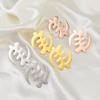 Anniyo (One Pair) 5.2cm/7.3cm African Symbol Big Earrings Adinkra Gye Nyame Hyperbole Stud Earrings Ethnic Jewelry #203821 4
