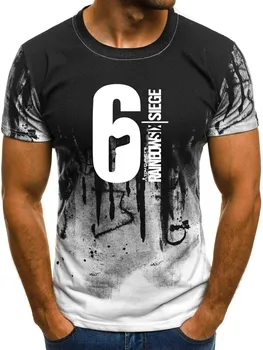 

Summer Rainbow Six Siege men t shirt fashion Casual cotton short sleeve Harajuku hiphop Gradient t-shirt tops tees brand clothes