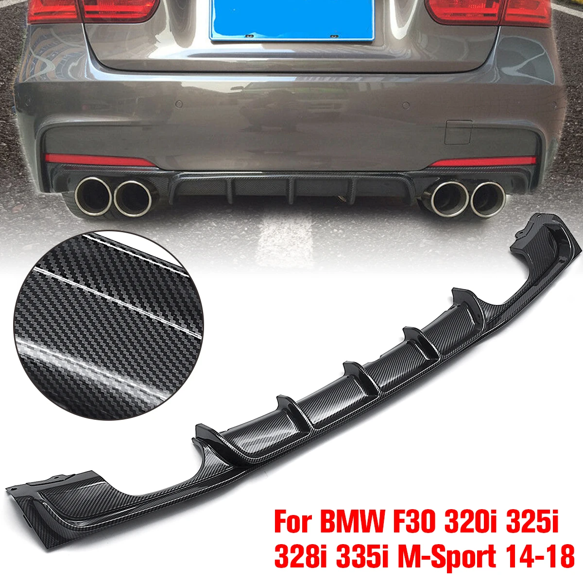 Body Kits Automotive Carbon Fiber Rear Diffuser Bumper Bar Lips Kits Fit For Bmw F30 M Tech M Sport