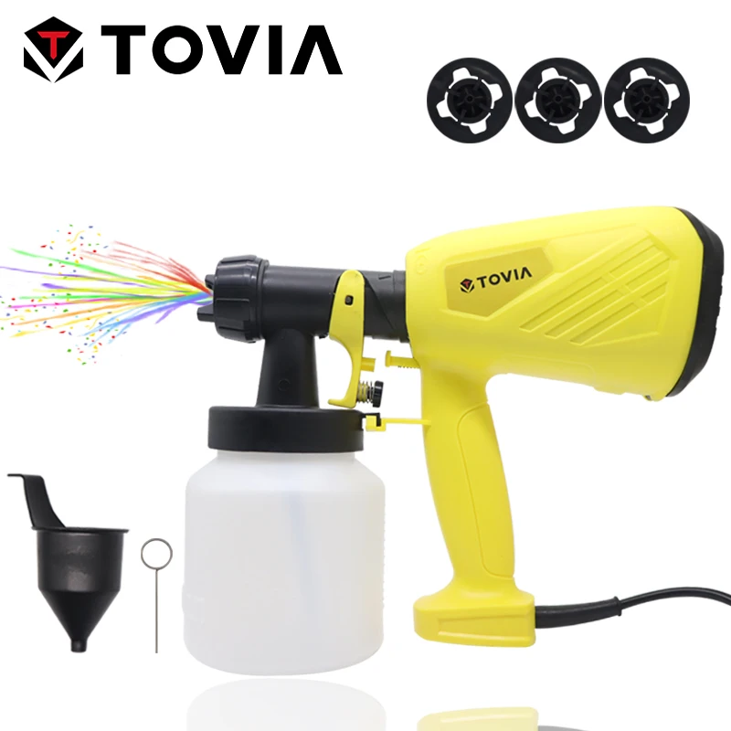 

TOVIA 550W Spray Gun 800ML HVLP Electric Paint Sprayer 230V Flow Control Electric Spray Gun