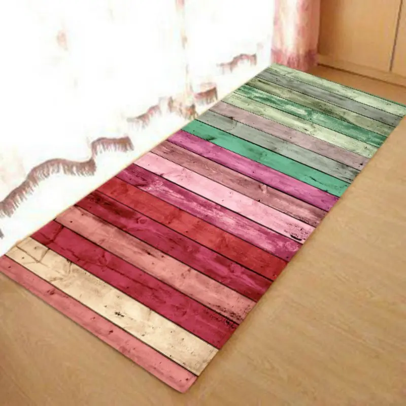 

6 styles 3D Printing Doormat Creative Europe Type Carpet Anti-Slip Bathroom Carpet Absorb Water Kitchen Mat Hallway Doormat HH