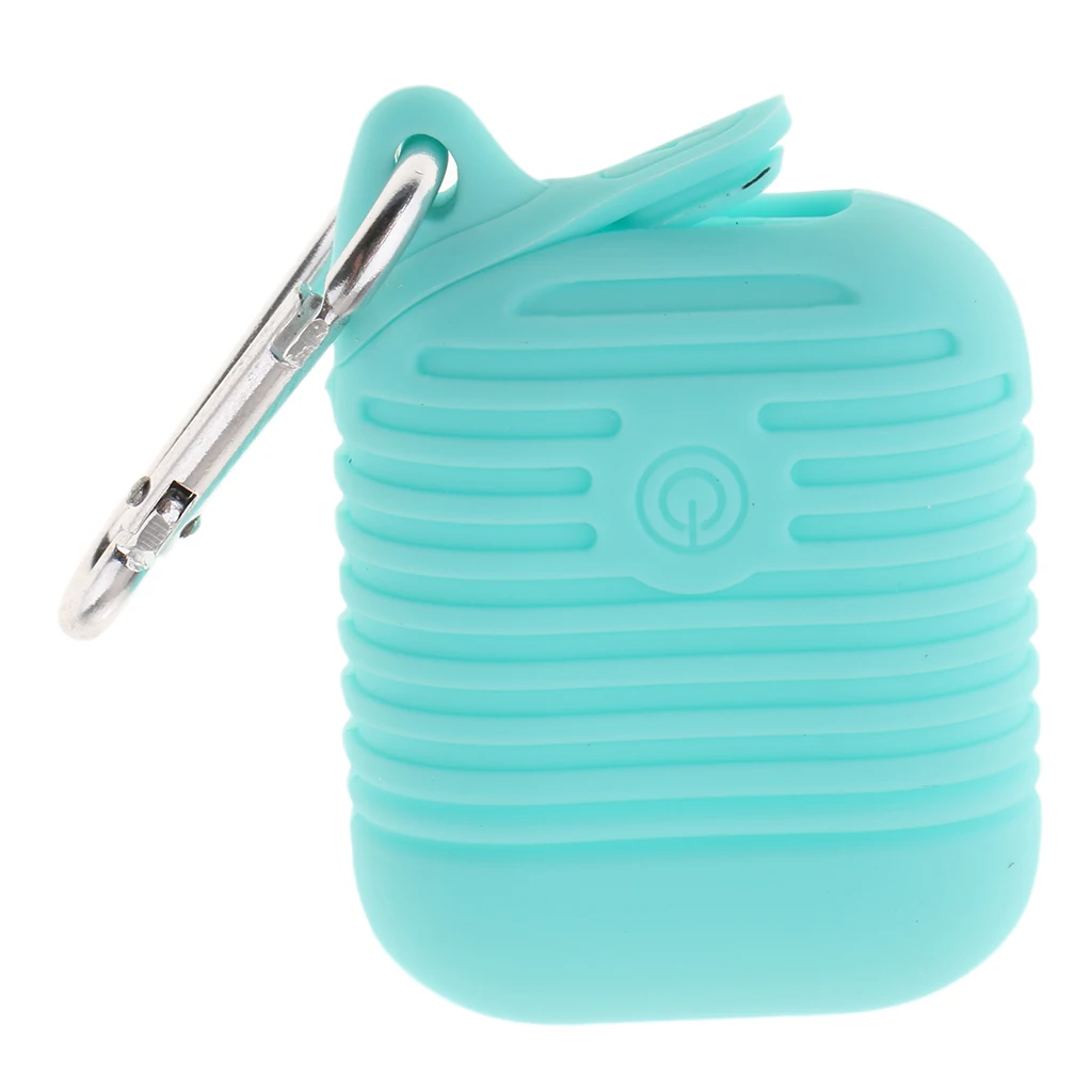 Mini Soft Silicone Case For Shockproof Cover For Apple Earphone Cases Ultra Thin Protector Case with Keychain
